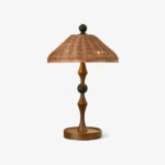 Striped Rattan Shade Table Lamp - Image 15