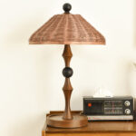 Striped Rattan Shade Table Lamp - Image 20