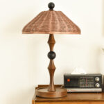 Striped Rattan Shade Table Lamp - Image 6