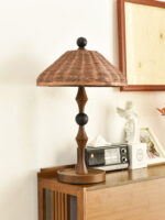 Striped Rattan Shade Table Lamp - Image 19