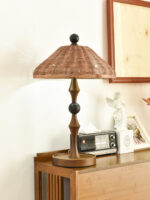 Striped Rattan Shade Table Lamp - Image 3