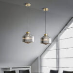 Striped Spinning Top Pendant Light - Image 3