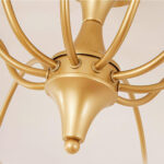 Striped Glass Bowl Chandelier - Image 10