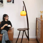 Arc Wood Hanging Floor Lamp - Image 19