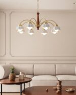 Swedish Modern Brass Chandelier - Image 11