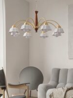Swedish Modern Brass Chandelier - Image 19