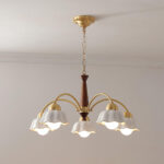 Swedish Modern Brass Chandelier - Image 16