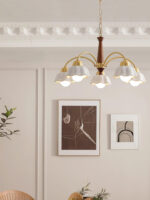 Swedish Modern Brass Chandelier - Image 13