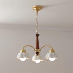 Swedish Modern Brass Chandelier - Image 9