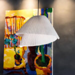 Stainless Steel Pleated Pendant Lamp - Image 4