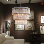 Three Tiered Wood Beaded Chandelier - Image 3