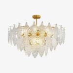 Tiered Carved Glass Chandelier - Image 17