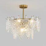 Tiered Carved Glass Chandelier - Image 15