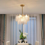 Tiered Carved Glass Chandelier - Image 3
