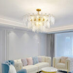 Tiered Carved Glass Chandelier - Image 5