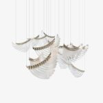 Tiered Palmette Chandelier