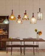 Tiffany Stained Glass Pendant Lamp - Image 7