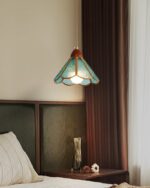 Tiffany Stained Glass Pendant Lamp - Image 6