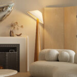 Tilt Hat Wooden Floor Lamp - Image 2