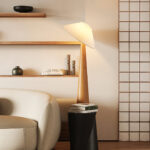 Tilt Hat Wooden Floor Lamp - Image 3