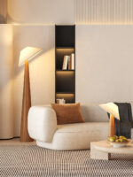 Tilt Hat Wooden Floor Lamp - Image 8