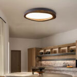 Timber Round Wood Ceiling Lamp - Image 3