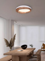 Timber Round Wood Ceiling Lamp - Image 13