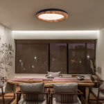 Timber Round Wood Ceiling Lamp - Image 4
