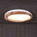 Timber Round Wood Ceiling Lamp - Image 10