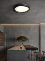 Timber Round Wood Ceiling Lamp - Image 12