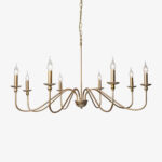 Timeless Gold Candle Chandelier