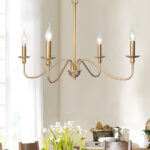 Timeless Gold Candle Chandelier - Image 2