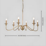 Timeless Gold Candle Chandelier - Image 11
