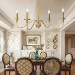 Timeless Gold Candle Chandelier - Image 5