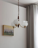 Tulips Glass Wood Chandelier - Image 10