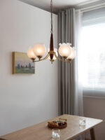 Tulips Glass Wood Chandelier - Image 11