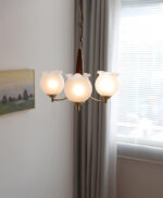 Tulips Glass Wood Chandelier - Image 13