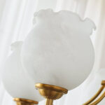 Tulips Glass Wood Chandelier - Image 15