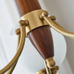 Tulips Glass Wood Chandelier - Image 16