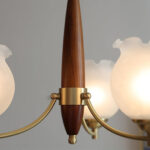 Tulips Glass Wood Chandelier - Image 17