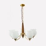 Tulips Glass Wood Chandelier - Image 20