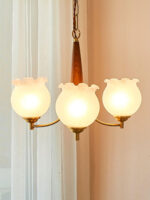 Tulips Glass Wood Chandelier - Image 2