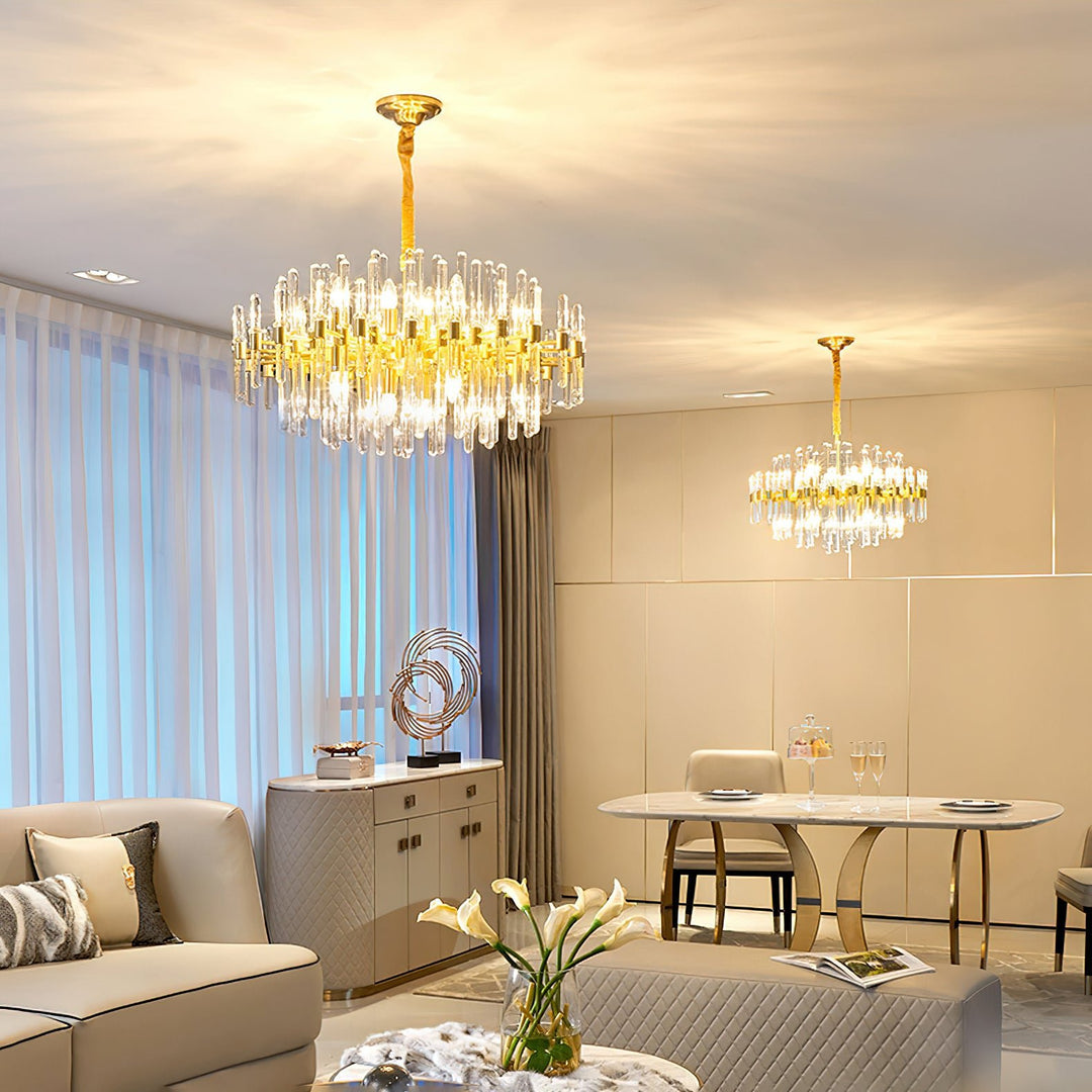 Vintage Antique Brass Chandelier - Image 4