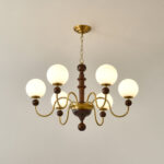 Vintage Curved Sphere Chandelier - Image 16