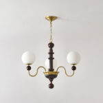Vintage Curved Sphere Chandelier - Image 19