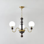 Vintage Curved Sphere Chandelier - Image 10