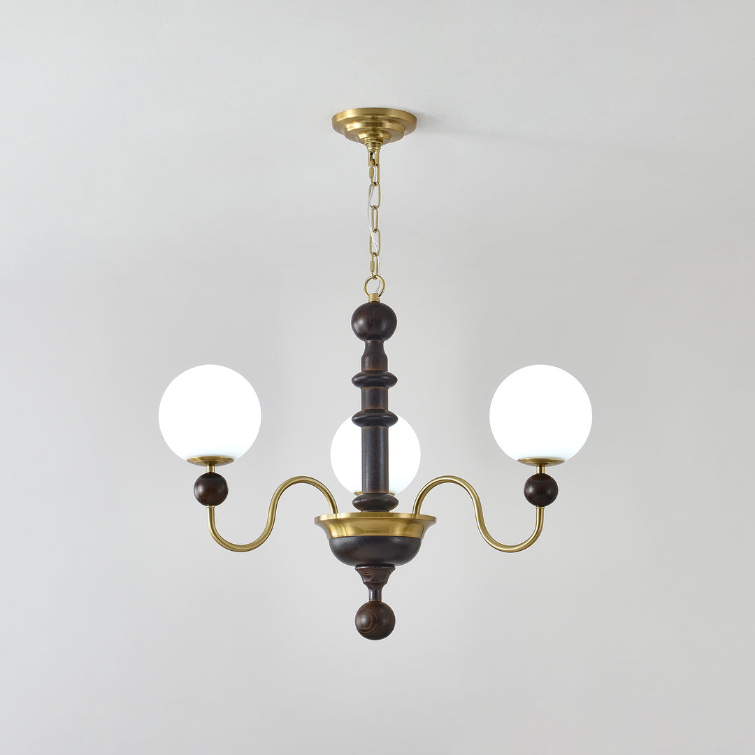 Vintage Curved Sphere Chandelier - Image 10