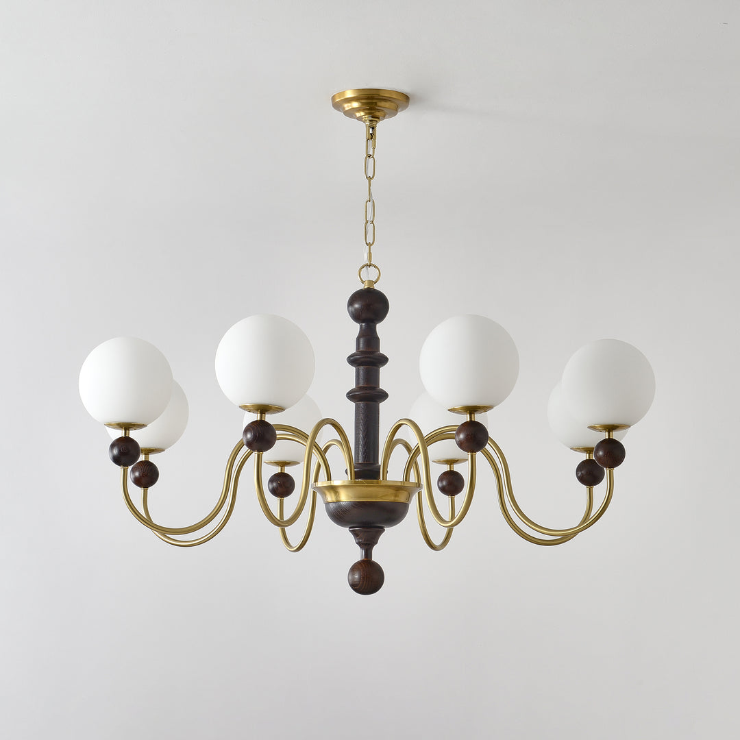 Vintage Curved Sphere Chandelier - Image 18