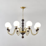 Vintage Curved Sphere Chandelier - Image 11
