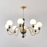 Vintage Curved Sphere Chandelier - Image 13